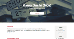 Desktop Screenshot of kamasushi.net